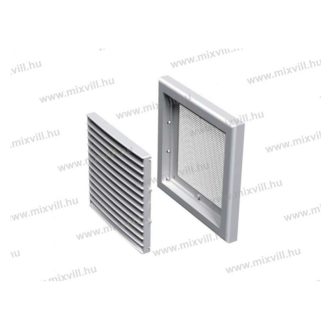 MV 100S ABS Szellőzőrács 154x154mm szúnyoghálóval