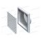 MV 100Vs Szellőzőrács 100mm szúnyoghálóval