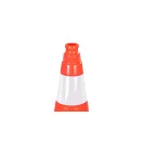 Terelőkúp /bója/ 50cm, fekete talppal, 2db fényvisszaverő csíkkal