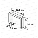 Tűzőkapocs U alakú (szögletes) - 1,2x10,6x8mm - 1000 db (10443)