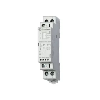   FINDER 22.32.0.230.4320 installációs mágneskapcsoló 2 záróérintkező 25 A, tápfeszültség: 230 V AC/DC