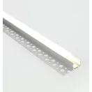 ALP-025 Ezüst Burkolatba süllyeszthető oldalfali alu profil (opál búrával)