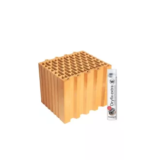   Porotherm 30 N+F neo Rapid Dryfix tégla 30cm vastag Dryfix extra ragasztóhabbal 776117