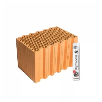   Porotherm 44 X-therm Rapid Dryfix tégla 44cm vastag Dryfix extra ragasztóhabbal 62698092