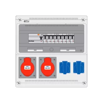   ELO 16/28/A 2xIBA165 2xIBA2+F 2x3P16AC 2x1P16AC 1x4P63A30mA AC vezeték nélkül GYD