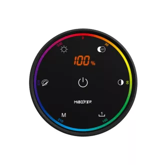   MiBoxer K6 CCT Forgó gombos távirányító 2.4G RF színhőmérséklet és fényerő állítás színes kijelzővel