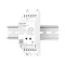 MiBoxer TW5 DIN sínes 5in1 LED vezérlő WiFi+2,4G W/CCT/RGB/RGBW/RGB+CCT