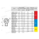 XBS MSZ 10mm furat 4-6mm2 szigetelt szemes saru