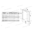 Vents D 200x300 mm Csempeajtó ellenőrzőablak műanyag bal vagy jobb oldali nyitás, fehér