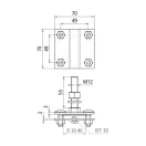 DEHN 478149 Csatlakozókapocs földelési fixponthoz fl40 gbm12X55 v4a