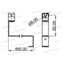 MGKNC-01 M villámvédelmi tetővezeték tartó cserépre 465mm 360° fejjel