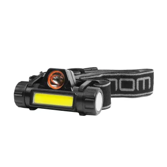 Phenom 18616B COB+SMD LED-es fejlámpa - akkumulátorral