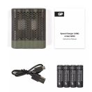 GP B53455 akkumulátor töltő Speed M451 +4x AA Recyko Pro