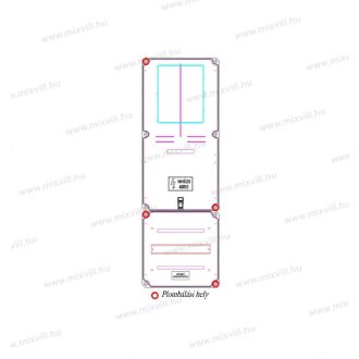   PVT 3090 EM-MVSK Egy felhasználási helyes indirekt méréshez, felületre szerelhető, indirekt mérőmodu