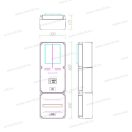 PVT 3090 EM-MVSK Egy felhasználási helyes indirekt méréshez, felületre szerelhető, indirekt mérőmodu