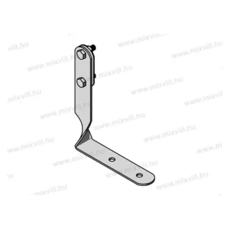 MGKNS-05 Vezetéktartó 90° 25mm laposvashoz, 13,5cm magas