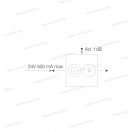 MODUL SAT-TV aljzat végzárós antracit 1dB 18957 KM25AT