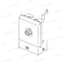 MODUL TV csatlakozó antracit BASIC 0db F-csatl 2modul KM20AT 18953