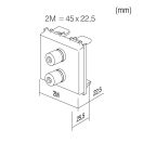 MODUL audio aljzat 2 hangszoró csatlakozó 2M KM26SB 2 modul