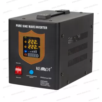   KEMOT Szinusz jeles szünetmentes tápegység akkumulátor nélkül 12V/500W/fehér URZ3405B