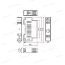 OMU system TF1M 1 modul széles termosztát fűtőtest vezérlésére -10-+80°C 10(2)A