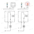 OMU system TF1M 1 modul széles termosztát fűtőtest vezérlésére -10-+80°C 10(2)A