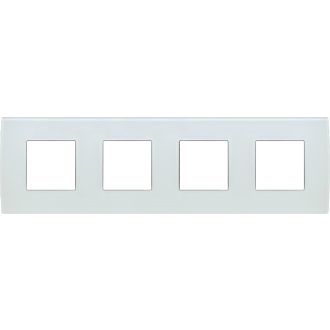   MODUL PURE üveg kapcsoló keret 4x2M jégfehér OP28GW 27490