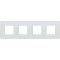 MODUL PURE üveg kapcsoló keret 4x2M jégfehér OP28GW 27490