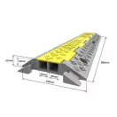 C-980-2 csatornás kábeltaposó, kábel taposás védő - kábelhíd, 990x240x45mm R9002