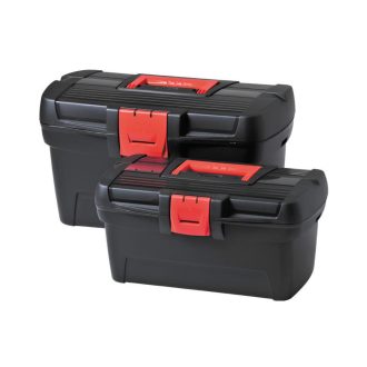   Curver Herobox Basic szerszámosláda szett 13"+16" fekete/piros 195477 (02897-888-00)