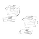 Curver Herobox Basic szerszámosláda szett 13"+16" fekete/piros 195477 (02897-888-00)