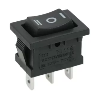   09084 Billenő váltókapcsoló 1 áramkörös 3 állású II-O-I jelzéssel 6A-250V Mini-2