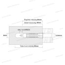 CELO apolo 98MZK univerzális műanyag dűbel, tipli gallérral 8x60