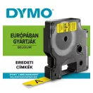 DYMO 12mm x 7m feliratozógép D1 szalag fekete/sárga 45018 S0720580