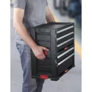 Keter Pro series 3 fiókos szerszámosláda tároló szürke/fekete színben 290x262x562 mm 237791