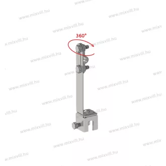   MGKNL-051A peremkapocs lemeztetőre 8-10mm köracélhoz tetővezetéktartó 11cm eltartással AiSi W018