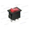 09019PI Billenő kapcsoló piros világítással 0-1 állás 6A-250V Mini-3