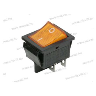   09029SA Billenő kapcsoló sárga világítással 2 áramkör 16A-250V 131 SW-02