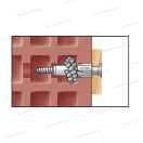 CELO apolo 96MZK univerzális műanyag dűbel, tipli gallérral 6x30