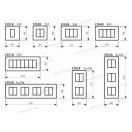 MODUL SOFT díszítőkeret 2x2M WP fenyő faerezetű OS24WP(26463)