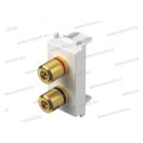 MODUL audio aljzat ezüst 2xaudio