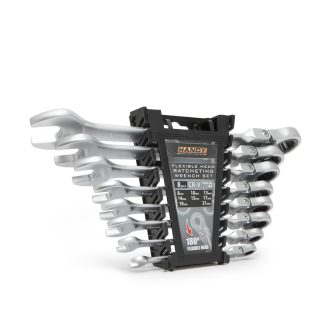   Handy 10870 Racsnis csillag-villáskulcs készlet - 8,10,13,14,15,17,19, 21 mm - flexibilis fejjel