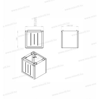 PVT KK 53/32 kábelfogadó magasító CSP 71000050