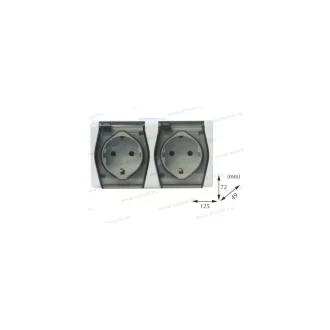 ALFA AV-2x2+F IP44 2-es Dugalj