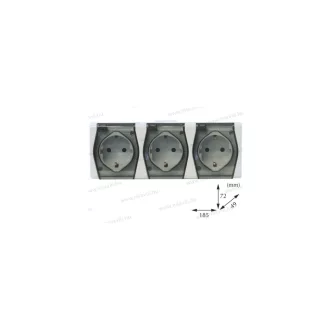 ALFA AV-3x2+F IP44 3-as Dugalj