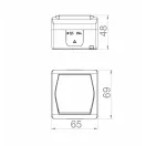 ALFA IP44 101 kapcsoló falon kívüli vízmentes 1003-00 12db/doboz