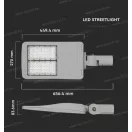 V-TAC SKU-954 SMD Led közvilágítási lámpa 100W 5700k 14000lm 153° vil.szög Samsung chip 5év garancia