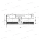 GPH D16-95 SV-T-V-K Szakadófejes toldóhüvely elválasztóval 16-95mm2 Al/Cu 0,6/1kV