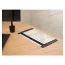 Rejtett 4-es elosztó, felnyíló szálcsiszolt kivitel, gyermekvédelmi retesszel, 3500W, 16A, 20445