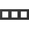 MODUL LINE díszítőkeret 3x2M SB matt fekete OL26SB(26934)